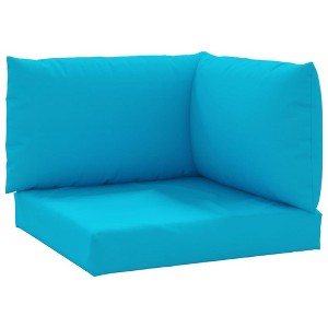 vidaXL Chair Cushion Water Repellent Pallet Cushion Seat Pad Oxford Fabric - Light Blue Corner Sofa - 1 of 4