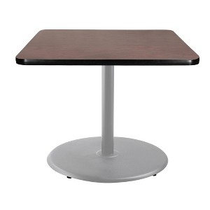 Hampden Furnishings 30" Bennet Collection Square Dining Table Gray/Mahogany - 1 of 4