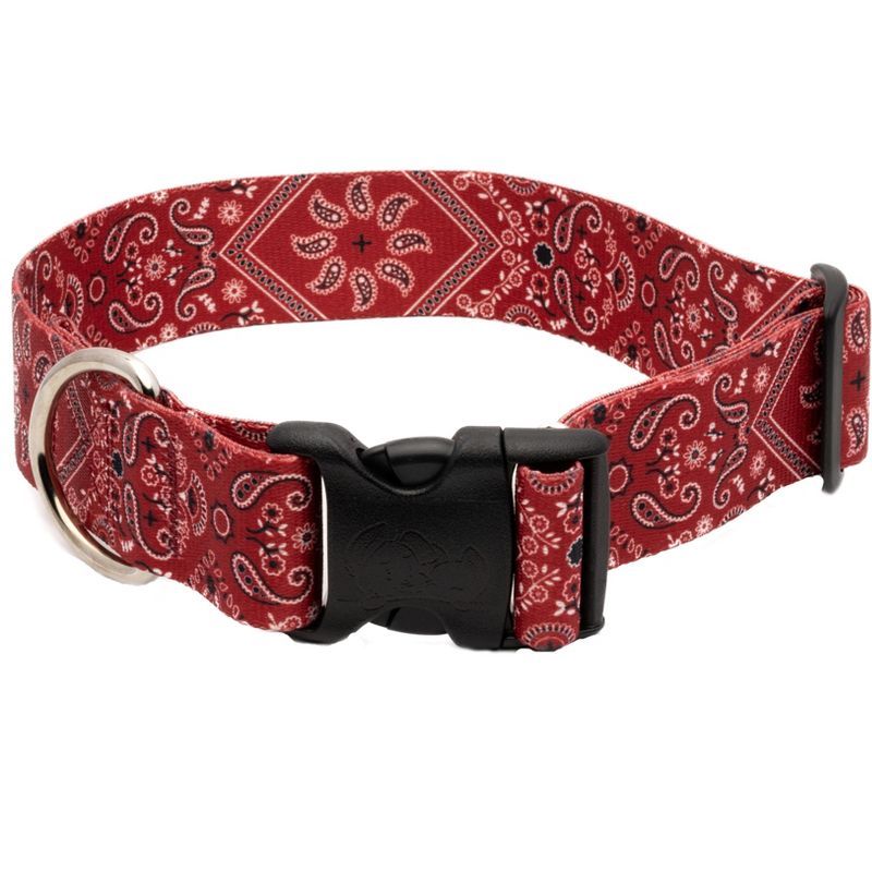 Country Brook Petz 1 1/2 Inch Red Bandana Dog Collar, 1 of 5