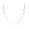 Bella Silver Sterling Silver, Infinity Design and Beads by the Yard Necklace - Silver - 36 Inch - 2 of 3