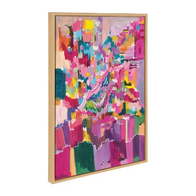Kate & Laurel All Things Decor Sylvie Springtime Frenzy Wall Art by Leah Nadeau Natural