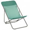 Chlorophylle Green Canvas, Set of 2 Foldable Adirondack w/ Titane Steel Frame Lafuma Maxi Transat Folding Sling Chair 