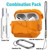 Nakedcellphone Meteorite Series Combo for Apple Airpods Pro 3 - Rugged Case with Stand + Lanyard + Clip + Cleaning Kit - 2 of 4