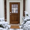 Kate Aurora Festive Christmas Snowflakes Bristled Outdoor Welcome Mat - 18"x30" - 3 of 4