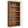 5 Tier Bookshelf, 67.4" Wooden Bookcase for Storage, Floor Standing Display Storage Shelves - 2 of 4