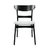 NicBex Mid Century Rustic Upholstered Dining Chairs Set of 2 with Curved Back,Farmhouse Accent Chairs for Dining Room,Kitchen,Office - 4 of 4