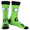 Invader Zim Socks Men's Zim and Gir Designs 2-Pack Adult Mid-Calf Crew Socks Multicolored - 2 of 4
