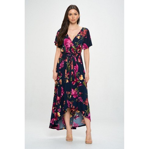 Target floral cheap wrap dress