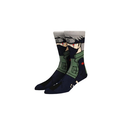 Naruto Kakashi Animigos 360 Crew Socks For Men : Target