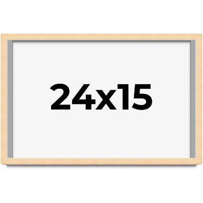 PosterPalooza | 24x15 Wood Frame with UV Acrylic, 6 Finishes: Black, White, Bronze, Silver, Wood, Mahogany