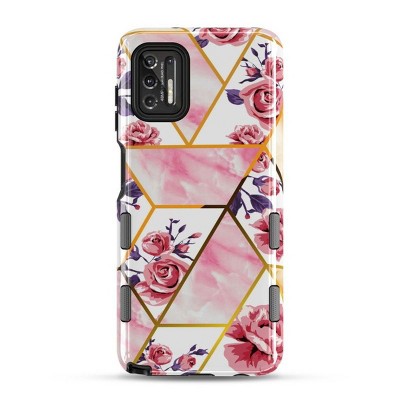 MyBat Pro TUFF Subs Series Case Compatible With Motorola Moto G Stylus (2021) - Rose Marble