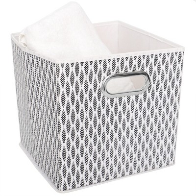 Home Basics Fern Collapsible Non-woven Storage Bin With Grommet Handle ...