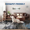 Modern Area Rugs Abstract Print Accent Carpet with Non-Slip Backing - 4 of 4
