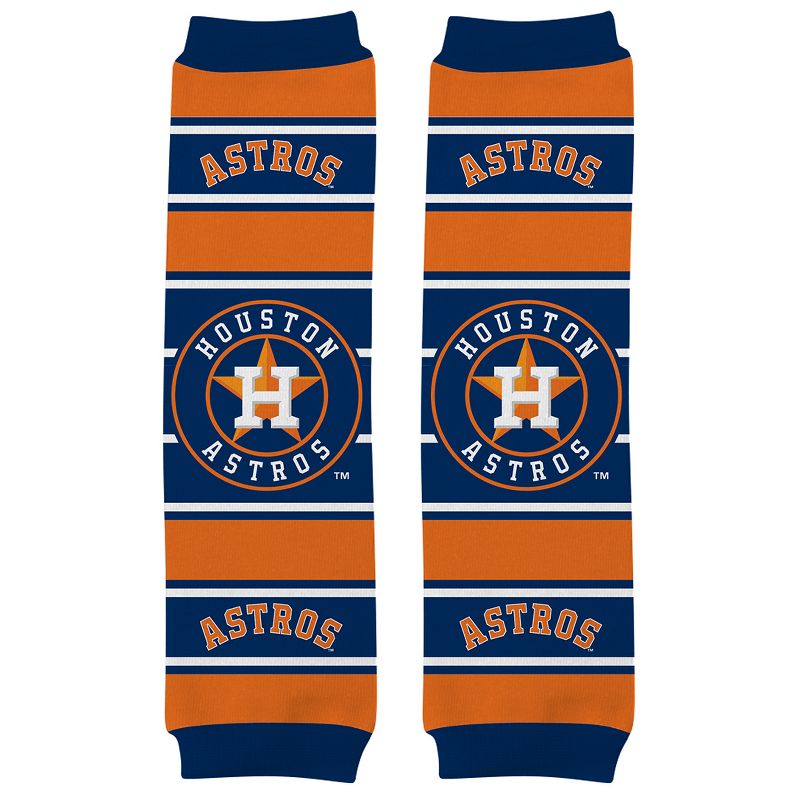 Baby Fanatic Officially Licensed Toddler & Baby Unisex Crawler Leg Warmers - MLB Houston Astros, 3 of 7