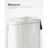 2.6 Gallon Stainless Steel Bathroom Trash Can with Lid, Slim Waterproof Step-on Metal Trash Bin with Inner Bucket, Rear Handle, Soft Close Lid - 4 of 4