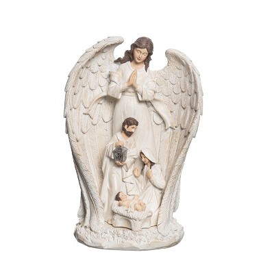 C&F Home Angel With Holy Family Decor