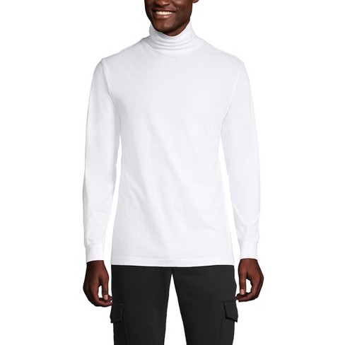 Lands End Men s Super t Turtleneck Medium White Target