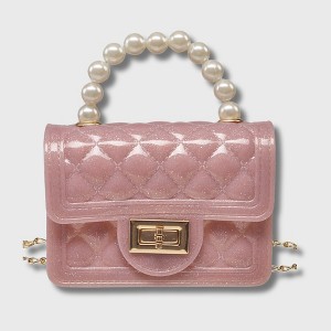 Willow & Ruby Kid's Mini Quilted Glitter Bag - Crossbody Purse for Girls (Youth) - 1 of 4