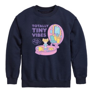 Boys' - Polly Pocket - Totally Tiny Vibes Graphic Long Sleeve Fleece Sweatshirt - 1 of 4