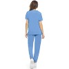 MediChic Womens 8-Pocket Scrubs Set- Mock Neck with 4-Pocket Jogger Scrub Pants - 3 of 4