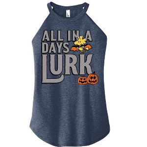 Women's - Peanuts - Days Lurk Art Graphic High Neck Tank - 1 of 4