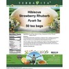 TerraVita Hibiscus Strawberry Rhubarb Pu-erh Tea (50 tea bags, ZIN: 539653, 3-Pack) - 2 of 4
