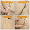 MAXYOYO Convertible Bean Bag Bed, 4ft Corduroy Bean Bag Chairs that Turn into Beds Queen, Camel - 4 of 4