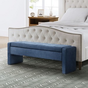 Jaime 55.1" Wide Storage Bench | ARTFUL LIVING DESIGN - 1 of 4