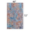 FONTOI Washable Area Rugs with Non-slip Backing, Indoor Bohemia Rugs, Foldable Low-Pile Rugs for Living Room Bedroom, Multicolored, 72"*0.14"*48" - 3 of 4
