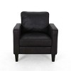 Modern Tufted Wooden Accent Chair Upholstered Club Chair for Bedroom and living room-Christopher Knight Home - 4 of 4