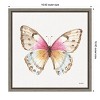 Amanti Art Colorful Breeze XI (Butterfly) by Lisa Audit Canvas Wall Art Print Framed 16-in. x 16-in. - 3 of 4