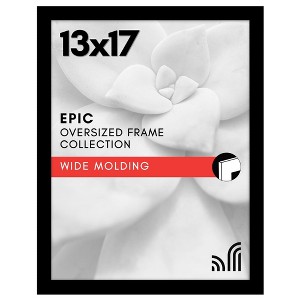 Americanflat 13x17 Picture Frame with Polished Plexiglass - Black Picture Frame with Engineered Wood - Epic Collection - 1 of 4