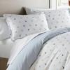 King Llamas Chambray Duvet Cover Set Blue - Poppy & Fritz: Cotton Percale, Reversible, OEKO-TEX Certified - image 4 of 4