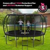 Joyberri Trampoline - ASTM Certified, 8-16ft for kids & adults. Anti-rust, with enclosure net, ladder, LED lights & sprinkler. Safe & fun! - 3 of 4