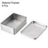 Unique Bargains Tinplate Portable Compact Durable Storage Container 6 Pcs - 3 of 3