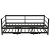 Whisen Morden Design Twin Size Metal Daybed with Adjustable Trundle - 4 of 4