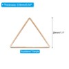 Unique Bargains Jewelry Handmade Triangle Earrings Beading Hoop 30 Pcs - 2 of 4