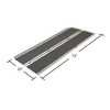 Silver Spring Mobility and Utility Ramp, 6 Foot Long Single Folding Textured Grit Traction Surface, 600 lb Capacity with 2 Inch Side Rails, Silver - 2 of 4
