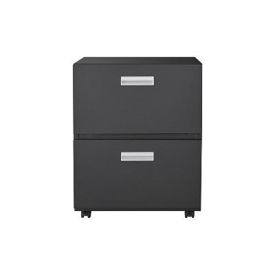 NicBex Mobile File Cabinet with Lock, Vertical Filing Cabinets with Drawers and Wheels,Office Cabinet for Home, Office
