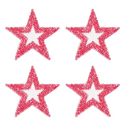 Unique Bargains Star Rhinestone Patches Sew/Iron on Applique Patches