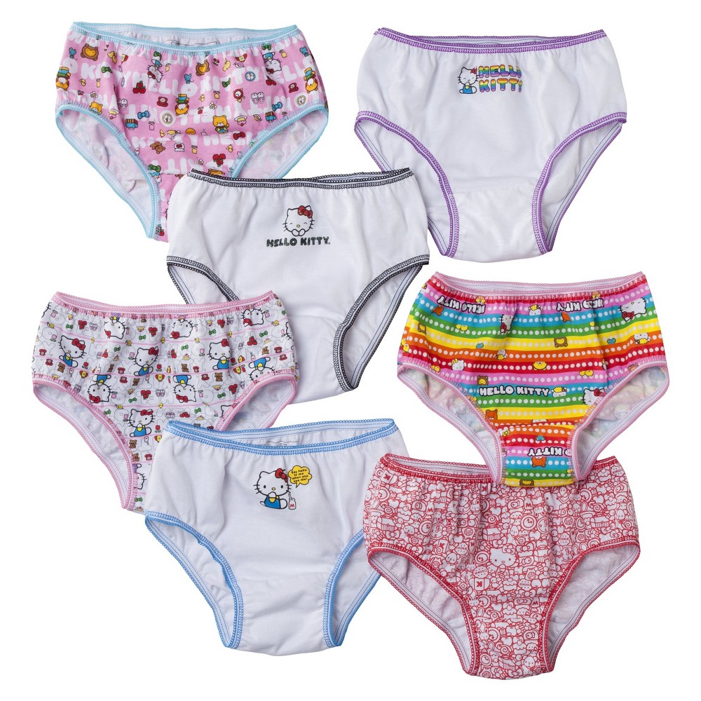 UPC 045299000829 product image for Hello Kitty Girls 7-Pack Panty Set - Assorted 4 | upcitemdb.com