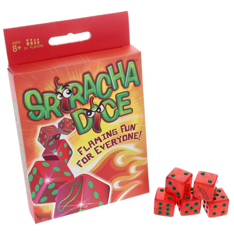 TDC Games Sriracha Dice Game - Flaming Fun for Everyone, Great for Party Favors, Family Games, Stocking Stuffer, Bar Games, Travel Games, 1 of 9
