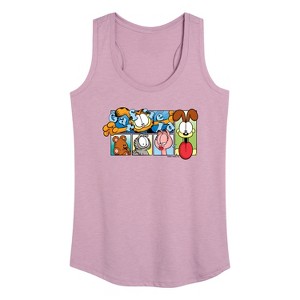 Women's - Garfield - Characters Graphic Racerback Tank - 1 of 4