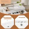 APRILSOUL  Bathroom Vanity, Mid-Century Bathroom Vanity with 2 Soft Closing Doors, Freestanding Bathroom with Wood Grain Laminate - 4 of 4