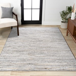 JONATHAN Y Loom Modern Strie' Solid & Striped Indoor Area Rug - 1 of 4