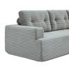 L-Shape Corduroy Modular Compressed Sectional Sofa with Chaise , Unfold into a Bed, More Supportive Pillows - 4 of 4