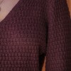 Women's Honeycomb Knit V-Neck Mini Sweater Dress - Cupshe - 2 of 4