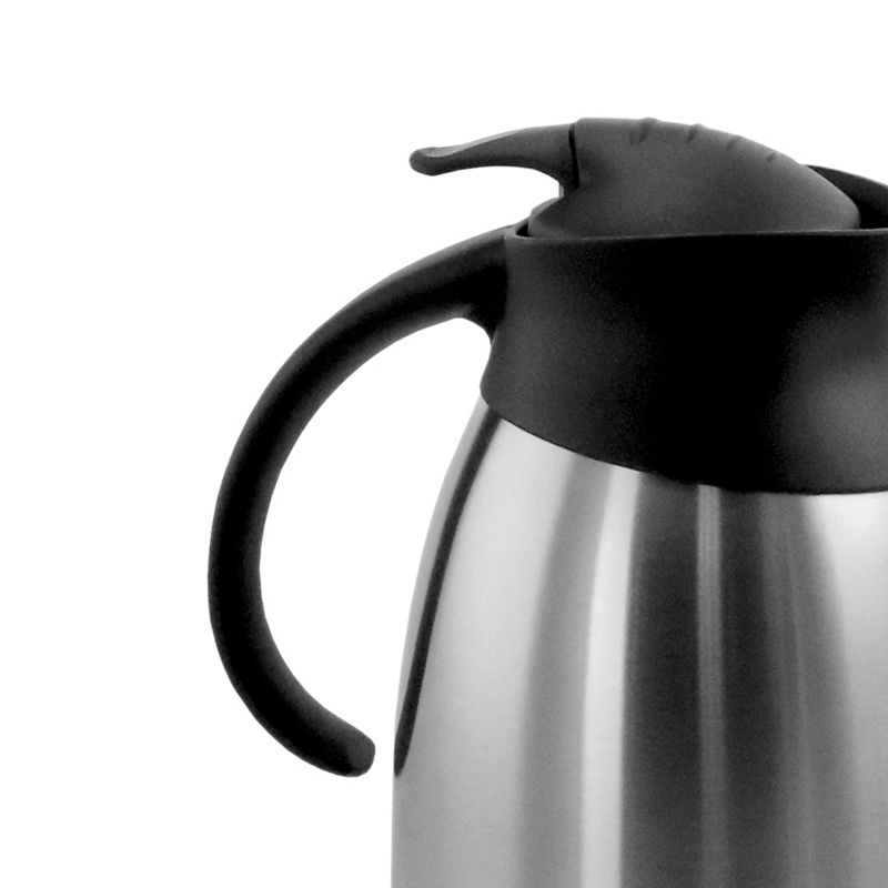 MegaChef 2L Stainless Steel Thermal Beverage Carafe for Coffee and Tea, 3 of 6