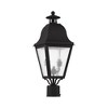 Livex Lighting Amwell 2 - Light Post Light in  Black - 3 of 4