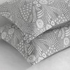 2 Pack Triple-Layer Cotton Pillow Shams, Breathable Thermal Yarn-Dyed Pillowcases, 26x26 Inches - NTBAY - 4 of 4